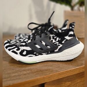 Adidas Ultraboost Black and White Patterned Shoes